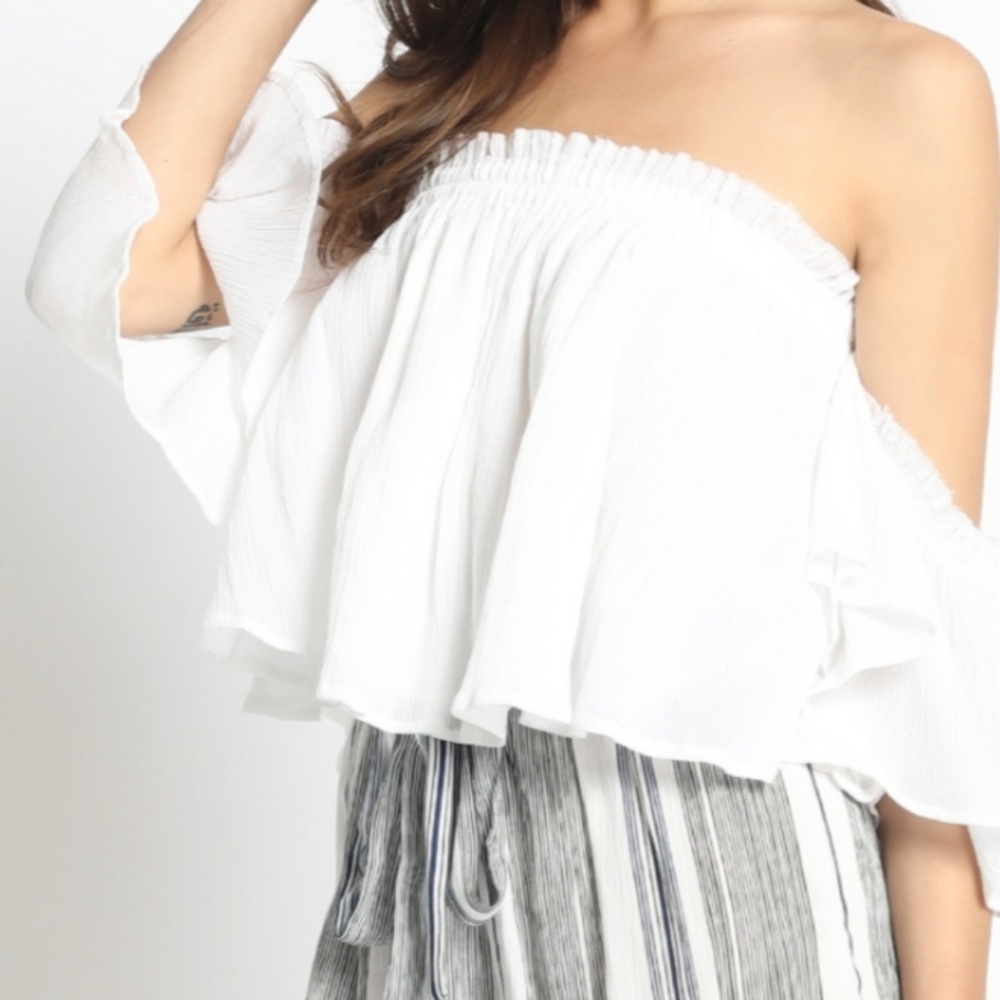 SOLD OUT ! Gauze Smocking Off Shoulder